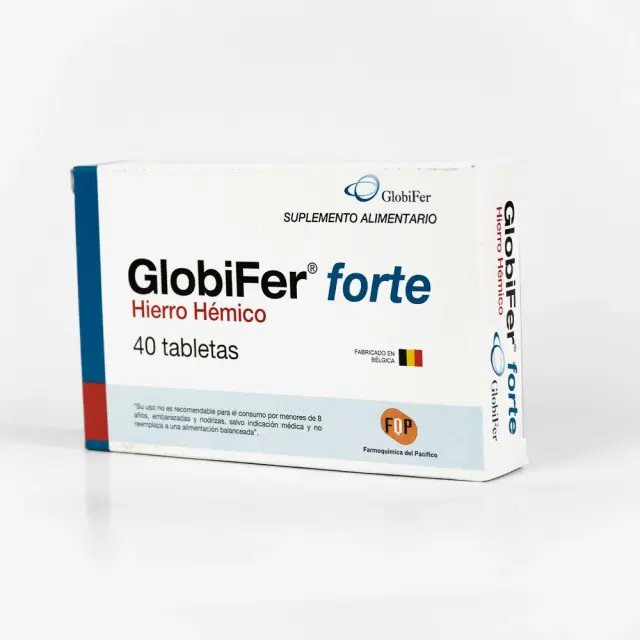 Globifer Forte Hierro Hémico 18 mg 40 tabletas