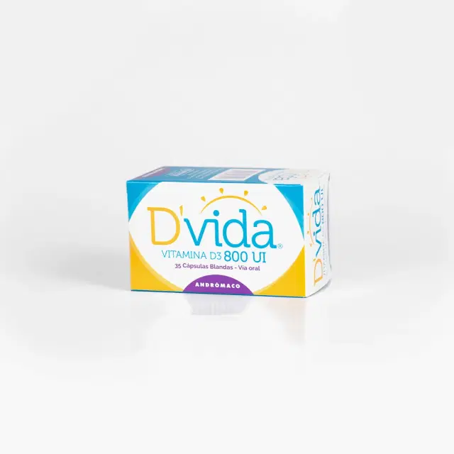 Dvida Vitamina D3 800 UI 35 cápsulas blandas